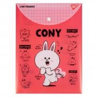 Папка-конверт А4 на кнопці Line Friends. Cony YES