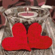 Картина за номерами Romantic 2 25х25 см Rosa Start