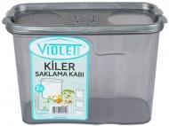 Контейнер із кришкою Violet House 2 л 0552 Transparent Black