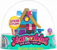 Ігровий набір Jazwares Nanables Small House Зимовий дивосвіт Книгарня Біля каміну NNB0032