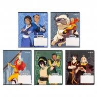 Набір зошитів 12 арк. лінійка Avatar: The Last Airbende 5 шт. KITE