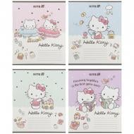 Набір зошитів 12 арк. коса лінія Hello Kitty 5 шт. KITE