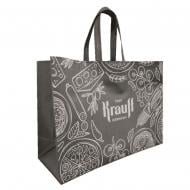 Сумка-шопер Іду на борщинг з Krauff 500х370 мм сірий із малюнком XL