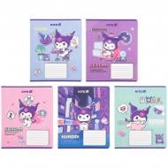 Набір зошитів 18 арк. клітинка Kuromi 5 шт. HK25-236-1/5 KITE