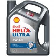 Моторное масло SHELL Helix Diesel Ultra 5W-40 4 л (HELIX D ULTRA 5W40 4L)