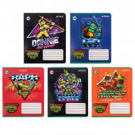Набір зошитів 18 арк. лінійка Teenage Mutant Ninja Turtles 5 шт. KITE
