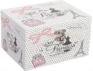 Скринька Прованс 16х12х9 см біло-срібляста