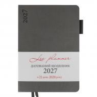 Дневник датированный Binario мягкий 368 стр. Leo Planner A5 2027 252726 графит