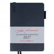Дневник датированный Binario мягкий 368 стр. Leo Planner A5 2027 252725 темно-синий