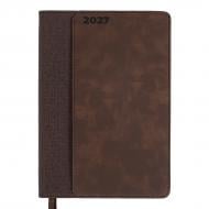 Дневник датированный Nebraska твердый 368 стр. Leo Planner A5 2027 252767 коричневый