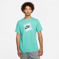 Футболка Nike M NSW 3 MO FRANCHISE 1 TEE DN5260-392 р.S бирюзовый