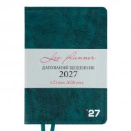 Дневник датированный Prime интегральный 368 стр. Leo Planner A5 2027 252730 изумрудный