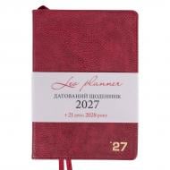Дневник датированный Prime интегральный 368 стр. Leo Planner A5 2027 252729 бордовый