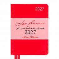 Дневник датированный City твердый 352 стр. Leo Planner A6 2027 252762 красный