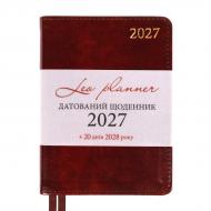 Дневник датированный Aldento интегральный 352 стр. Leo Planner A6 2027 252761 коричневый