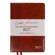 Дневник датированный Whisky твердый 368 стр. Leo Planner A5 2027 252756 коричневый