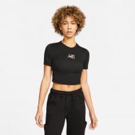 Футболка Nike W NSW TEE SLIM CRP AIR DN5852-010 р.S черный