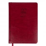 Дневник датированный Vector твердый 368 стр. Leo Planner A5 2027 252757 бордовый