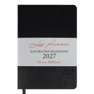 Дневник датированный Velvet мягкий 368 стр. Leo Planner A5 2027 252722 черный