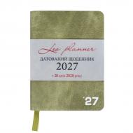 Дневник датированный Prime мягкий 352 стр. Leo Planner A6 2027 252736 оливковый