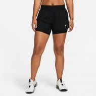 Шорты Nike W NK ONE DF MR 3IN 2N1 SHORT DX6012-010 р. L черный