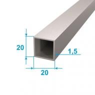 Труба квадратная алюминиевая АЛЮПРО 20x20x1,5 мм 3000 мм ПАС-0131 Труба квадратная алюминиевая АЛЮПРО 20x20x1,5 мм 3000 мм ПАС-0131