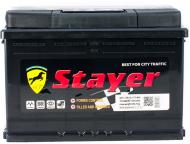 Аккумулятор автомобильный STAYER Black 6CT-77 А1 Евро 77Ah 720A 12V «+» справа (ISD-77-0)