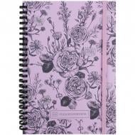 Блокнот Axent А5 80 арк. клітинка OS Pink Roses
