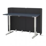 Комп'ютерний стіл IKEA BEKANT 160x80 120 см Темно-синій (892.882.82)