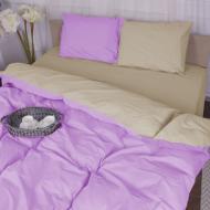 Комплект постельного белья Бязь Dino (12-0712 + 16-3310) 143х210 см бежевыйфиолетовый MirSon Комплект постельного белья Бязь Dino (12-0712 + 16-3310) 143х210 см бежевыйфиолетовый MirSon