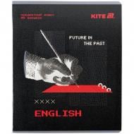 Зошит предметний 48 арк. лінійка Techno English KITE