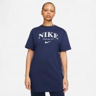 Платье Nike W NSW SS DRESS GFX DQ6039-410 р.L синий