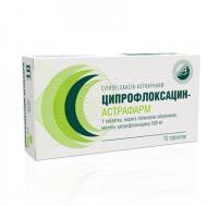 Ципрофлоксацин-Астрафарм №10 (10х1) таблетки 500 мг