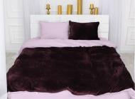 Наволочка велюр Winter Terry 28-0021 Gazania 40x60 см бордовый/лиловый MirSon