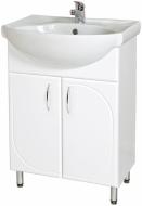 Тумба напольная Aqua Rodos Оптима 01S55 белая с умывальником 55 Тумба напольная Aqua Rodos Оптима 01S55 белая с умывальником 55
