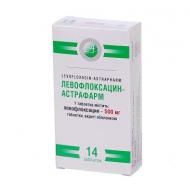 Левофлоксацин-Астрафарм №14 (7х2) таблетки 500 мг