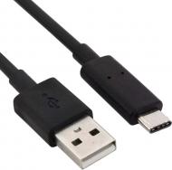 Кабель Logan Lightning – USB 1 м чорний (EL120-010BK) USB Type-C - USB 2.0
