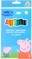 Карандаши цветные толстые трехгранные Свинка Пеппа Peppa Pig Карандаши цветные толстые трехгранные Свинка Пеппа Peppa Pig