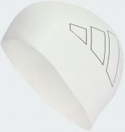 Шапочка для плавания Adidas ADULT LOGO IU1900 one size белый