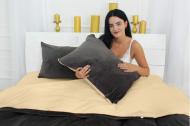 Наволочка велюр Winter Terry 28-0024 Carnation 50x50 см кремовый/коричневый MirSon Наволочка велюр Winter Terry 28-0024 Carnation 50x50 см кремовый/коричневый MirSon