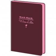 Дневник датированный Pocket Mellow Work hard Axent A6 2027 8828-27-3-A бордовый