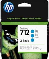 Картридж HP 712 DesignJet Т230/Т630 3-Pack 29 мл (3ED77A) cyan