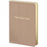Дневник датированный Pocket Mellow Where goals begin Axent A6 2027 8828-27-2-A бежевый
