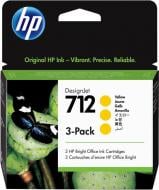 Картридж HP 712 DesignJet Т230/Т630 3-Pack 29 мл (3ED79A) yellow