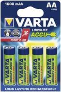 Аккумулятор Varta Varta LONGLIFE ACCU AA 1600mAh BLI 4 NI-MH (56716101404) AA (пальчиковые) 4 шт. (56716101404)