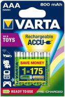 Аккумулятор Varta Varta TOYS ACCU AAA 800mAh BLI 4 NI-MH (56783101404) AAA (мизинчиковые) 4 шт. (56783101404)
