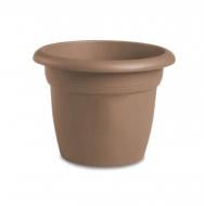 Горшок посадочный пластик Linea Mediterraneo 35 см круглый коричнево-серый 14 л Stefanplast (82360)