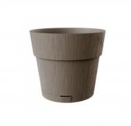 Горшок посадочный пластик Ethica 25x25 см круглый коричнево-серый 7,5 л Stefanplast (68116)