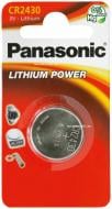 Батарейка Panasonic CR 2430 BLI 1 LITHIUM (CR-2430EL/1B)