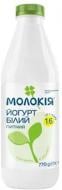 Йогурт Молокія белый 1,6%, 770 г, пластиковая бутылка